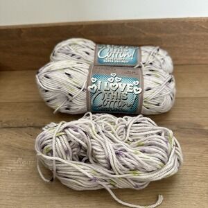 I Love This Cotton Yarn Limedot #280 Hobby Lobby  2 Full Skeins 1 Partial